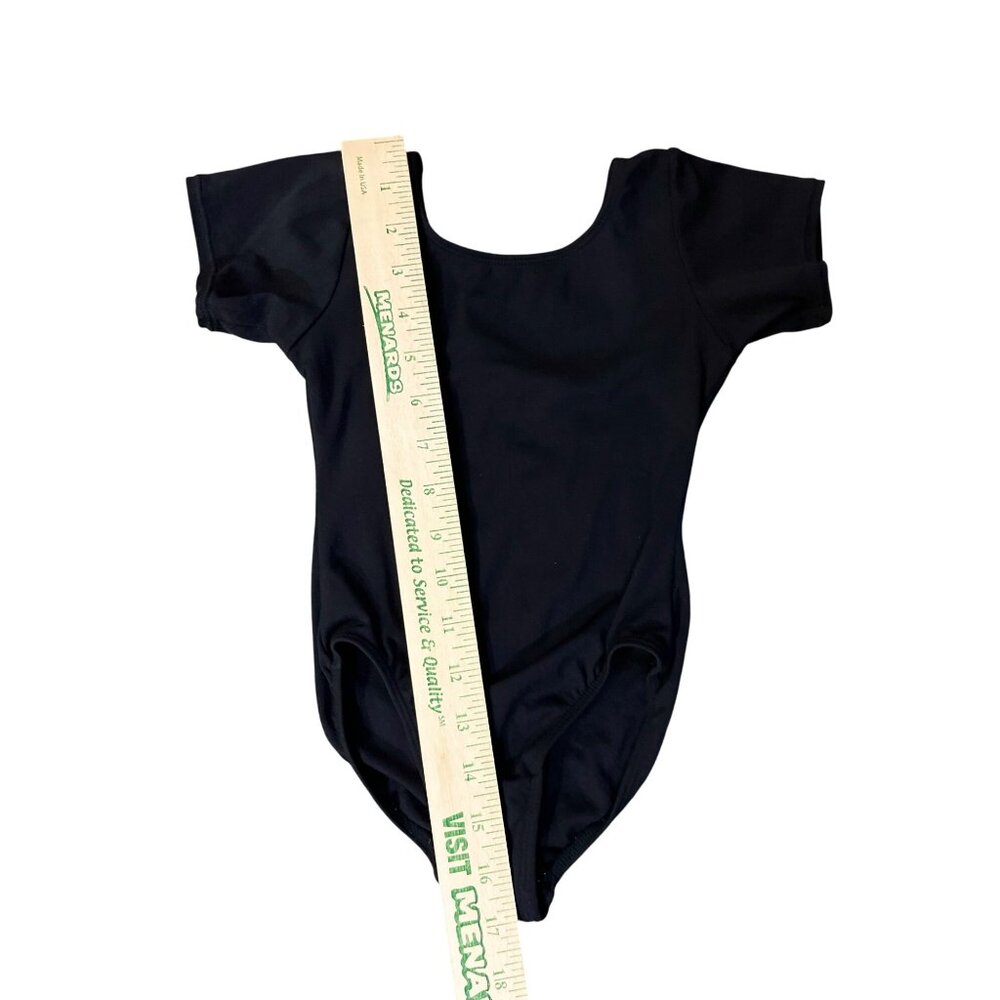 Jacques Moret Leotard Used Black Little Girls 4/5 (XS) - Picture 10 of 11